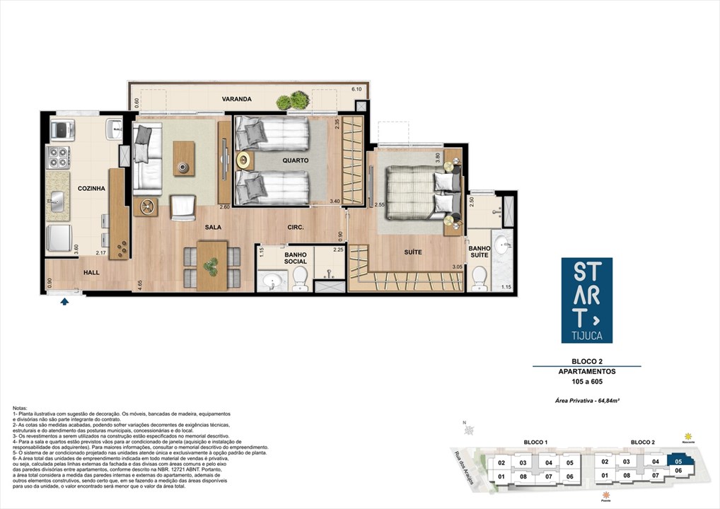 PLANTA TIPO | BLOCO 02, COLUNA 05 | Start Tijuca – Tijuca - Rio de Janeiro - Rio de Janeiro PLANTA TIPO | BLOCO 02, COLUNA 05 | Start Tijuca – Apartamento na Tijuca - Rio de Janeiro - Rio de Janeiro